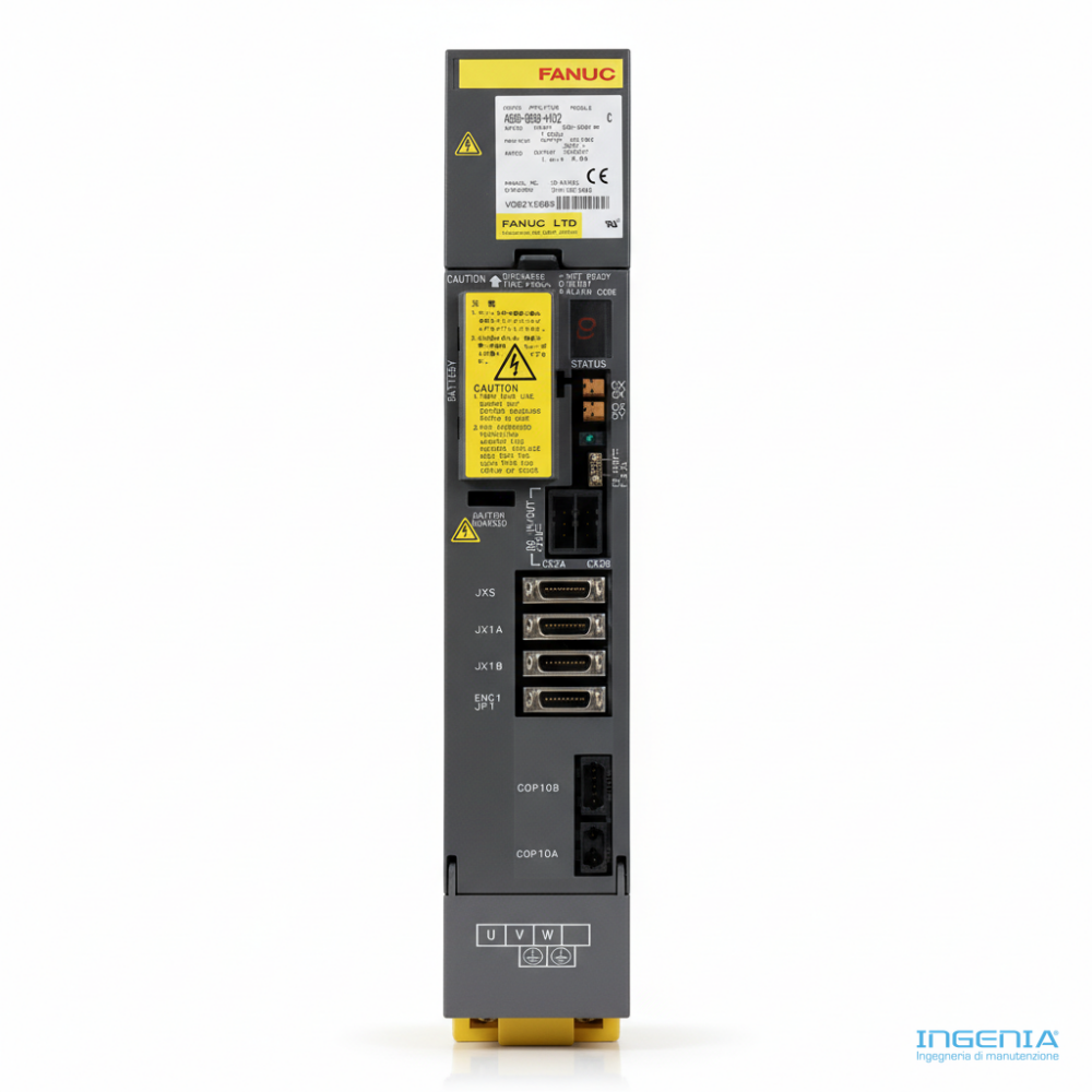 FANUC A06B-6096-H102 Alpha Servo Amplifier Module SVM1-20 1.25kW vista completa - immagine prodotto 1
