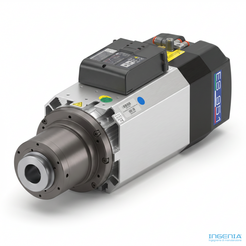 HSD ES721 Electrospindle 3.8kW 24000RPM ISO30 Air Cooled