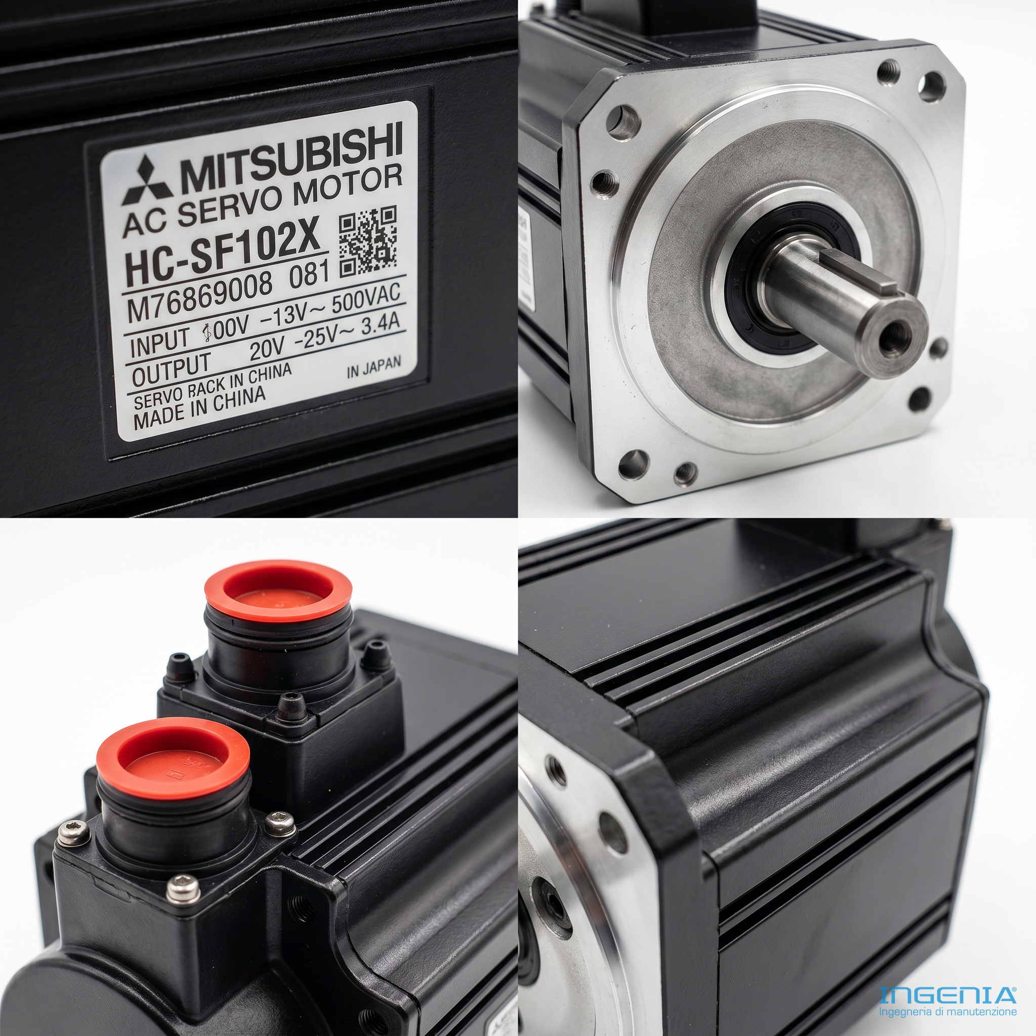 Mitsubishi HC-SF102X AC Servo Motor 1.0kW 2000RPM 4.78Nm